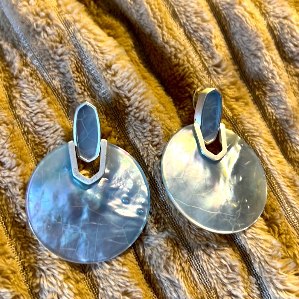 Kendra Scott Baby blue post dangle